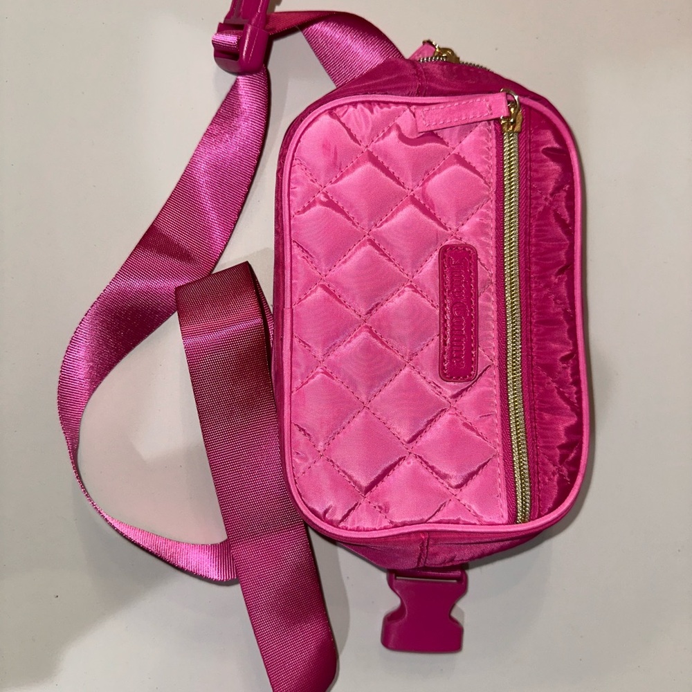 Quilted Pink Crossbody Bag
